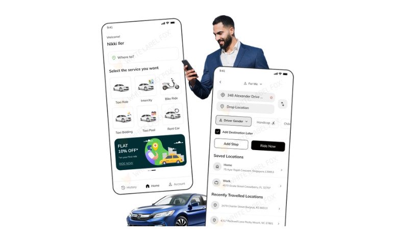 Fox Taxi – Smart Ride-Hailing Solution for Scalable Transportation Businesses